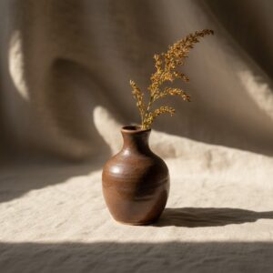 Dark brown bud vase